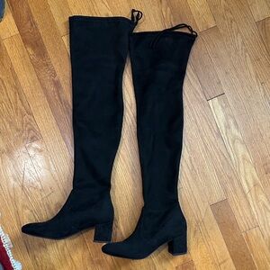 Stuart Weitzman Black Over-the-Knee Boots
